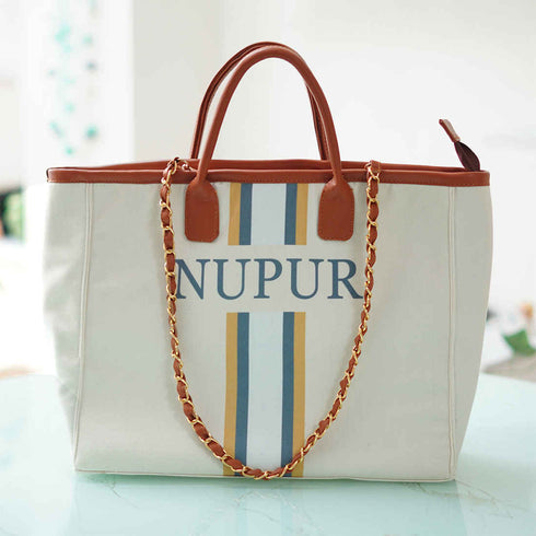 Luna Brown Handle Handbag - Uncommongifts.in